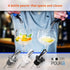 3-in-1 Liquor Pour spout with Built-in Fruit Fly Protection - Dishwasher Safe Hygienic Alcohol Speed Spouts - Also for Olive Oil, Juice, Syrup. Bl...
