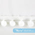 TILLYOU Baby Crib Skirt Girls Boys, Ruffled Bed Skirt with Pompoms, 28”x 52”, 14'' Drop, White...