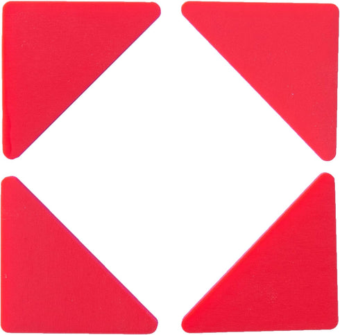 Thirteen Chefs Cutting Board Feet, Non Slip Silicone Pads, Set of 8, Red - Non Adhesive, Glue Free...