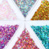 Four-Pointed Star Nail Art Glitter Sequins, 1Pack 3D Holographic Nail Art Glitter Flakes Laser Gold Thin Nail Art Sequins Star Acrylic Nails Suppl...