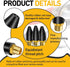3 Pcs Rubber Air Tool For Air Nozzle Tip, Blow Gun Rubber Tip For Air Tool, Parts Air Nozzle For Air Blow Guns Tool For Air Tool Parts & Accessori...