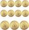 11 Pieces Metal Blazer Button Set - Eagle Badge - for Blazer, Suits, Sport Coat, Uniform, Jacket (Gold 18mm 23mm?...