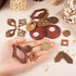 FASHEWELRY 20Pcs Wood Dangle Earrings Making Kit DIY Bohemian Earring Boho Charms Teardrop Rhombus Wooden Earring Blanks with Hooks & Jump Rings f...