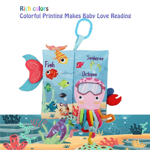 Baby Books 0-6 Months,Crinkle Books For Babies Toddler Infant Tummy Time Teether Toys,High Contrast Sensory Baby Toys 6 to 12 Months Touch Feel Bo...