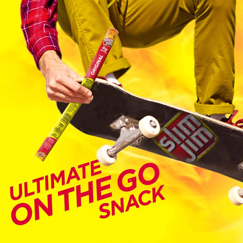 Slim Jim Giant Sized Original Snack Stick, Easy, On-the-Go School, Work and Travel Snacks, 0.97 OZ Meat Snacks...