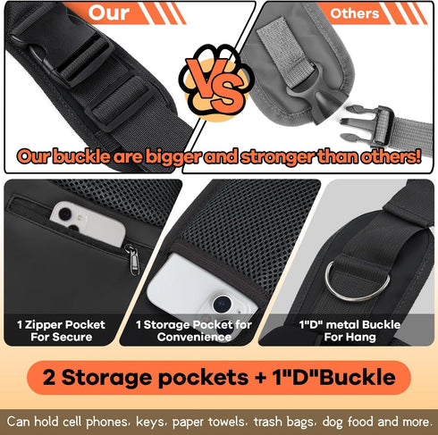 YUDODO Pet Dog Sling Carrier Breathable Mesh Travel Safe Sling Bag Carrier for Dogs Cats...