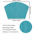 SHACOS Round Table Shape Placemats Set of 4 Wedge Placemats Heat Resistant Woven Vinyl PVC Table Mats Indoor Outdoor Wipe Clean (4, Teal Blue)...
