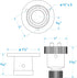 Seachoice 10161 Deck Connector – Watertight Fitting – 1-1/2 Inch Flange Diameter – 3 Amps at 12V...