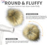 Furryvalley Faux Fur Pompom 6pcs DIY Crafts Fluffy Balls for Hat Shoes Scarves with Snap Fastener Removable Knitting Hat Horse Riding Hat Silk Acc...