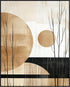 Posterizer 1 pcs-minimalist, geometric design-gold and black 1-Abstract & Modern Art-Gift for Men Women Teens-Chic Home Decor- unframed wall art...