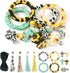 Magibeads 29Pcs Sunflower Cow Theme Silicone Keychain Making Kit Cross Silicone Focal Beads Kit with Rhinestone Spacer Tassel Pendants for Crafts ...
