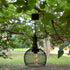 Alpine Corporation 10" Tall Hanging Solar Powered Outdoor Mesh Lantern with LED Lights, Black...
