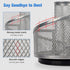 Pen Holder for Desk,Mesh Desk Organizer,360 Degree Rotating Metal Mesh Desktop Organizer,Stepped Design with 5 Compartments,Home Office Art Supply...