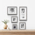 Gallery Solutions - 8"x8" Flat Grey Wall Frame - Double White Mat - Wall/Wall Mount Display - Perfect Fit for 5"x5" Photos - Versatile Mounting Op...