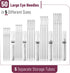 Mr. Pen- Large Eye Needles for Hand Sewing, 50 pcs, 5 Sizes, Silver, Embroidery Needles for Hand Sewing...