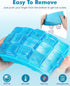2 Pack Ice Cube Trays, ZDPMK Silicone Easy Release Flexible Molds 15 Ice Cubes Tray for Freezer?Cocktail?Whiskey?Reusable & BPA Free...