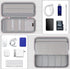 Hard Electronics Organizer, Universal Travel Cable Organizer, Large Electronic Accessories Storage Case Bag for Laptop Adapter, Cord, Charger, Plu...