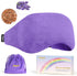 Weighted Eye Mask for Sleeping, Soft Heated Eye Mask, Moist Heat Warm Compress for Eyes, Natural Lavender & Flaxseeds Microwave Reusable Sleep Mas...