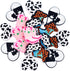 20PCS/Set Silicone Focal Bead Cowgirl Cute Loose Beads Accessory for DIY Keychains Bracelet Necklace Pens Lanyard Making...