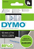 DYMO Standard D1 Labeling Tape for LabelManager Label Makers, Blue Print on Clear Tape, 1/2'' W x 23' L, 1 Cartridge (45011)...