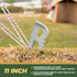 Camping Tent Stakes - Heavy Duty Tent Pegs Outdoor, Metal Tarp Spikes and Inflatable Tent Pole Pins 6 Pack...