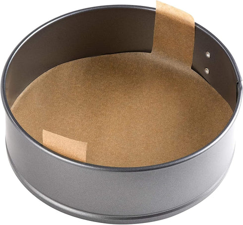 Juvale Unbleached Baking Parchment Paper Rounds with Easy Lift Tabs (9 in, 100 Sheets)...