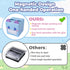 Pop-up Notes Dispenser, 3x3 in, Magnetic Design, Cute Hippo, Large Capacity (Patent Registering)...