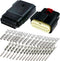 Molex 16 Pin Wire Connector, Harley BLACK Waterproof, Sealed Kit, MX150...