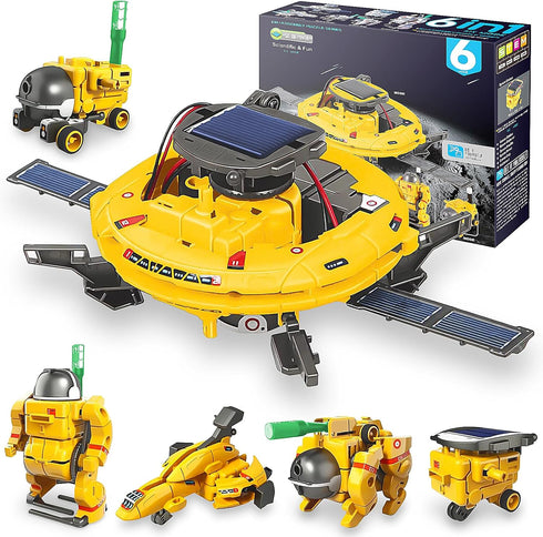STEM Projects for Kids Ages 8-12 Solar Robot Kit 6-in-1 Space Toys for 10-Year-Old Boy Girl Gift Toys Science Kits Christmas Birthday Gifts for 8 ...