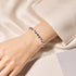 Richapex Diamond Tennis Bracelet for Women, Eternity Bracelet Blue Cubic Zirconia, Gold Plated...