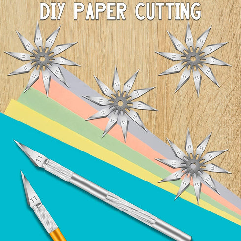 60 Pack Exacto Knife Blades 11, Craft Knife Blades Replacement, Exacto Blade 11, Hobby Knife Blade Refills for Art, Craft, Scrapbooking, Cutting, ...