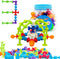 48 Piece Suction Cup Toys Construction Set - Silicone Building Blocks DIY Fun Bath Toys for Kids Ages 1-3, Toddler Travel Toys, Darts Sucker Toys ...