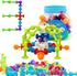 48 Piece Suction Cup Toys Construction Set - Silicone Building Blocks DIY Fun Bath Toys for Kids Ages 1-3, Toddler Travel Toys, Darts Sucker Toys ...