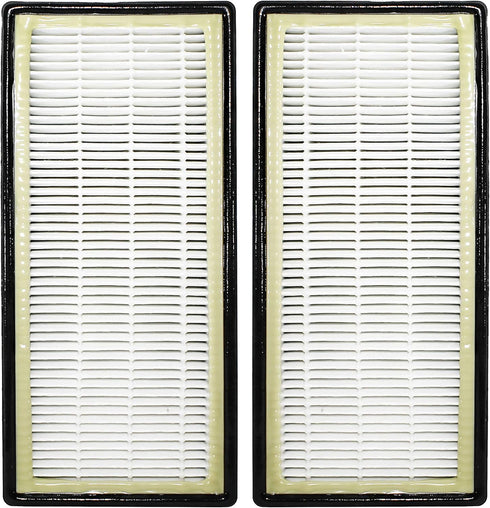 LifeSupplyUSA True HEPA Filter Replacement Compatible with Honeywell HEPAClean HRF-C2, Filter C Air Purifier (2-Pack)...