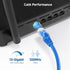 Cable Matters 10Gbps Snagless Cat 6 Ethernet Cable - 35ft, Cat 6 Cable, Cat6 Cord, Ethernet Cord, Blue...