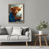 Posterizer 1 pcs-funny cute highland cow reading on toilet 4-Bathroom Restroom Art-Art for Animal Lovers-Decor for Home & Office- unframed wall ar...