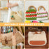 4 Pcs PU Leather Bag Bottom Shaper with Holes for DIY Bag Crochet, Atarvana Oval Bag Bottom Shaper Pads 12x4 Inch for DIY Purse Shoulder Bag Handb...