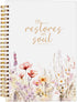 Christian Notebook for Women, Christian Art Gifts Journal, Prayer Journal for Women, Bible Journaling Notebook, PSALM 23:3 He Restores My Soul Flo...