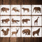 12 Pieces Animal Stencils Plastic Drawing Stencil Reusable Animal Template for DIY Crafts Painting Drawing...