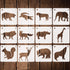 12 Pieces Animal Stencils Plastic Drawing Stencil Reusable Animal Template for DIY Crafts Painting Drawing...