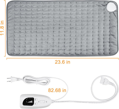 Electric Heating Pad for Back Pain Relief, Heating Pads for Cramps, Auto Shut Off, Machine Washable, Heating pad for Neck and Shoulder, Knee, Arms...