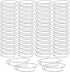 UPINS 60Pcs Expandable Blank Bangle Bracelets Adjustable Wire Bracelets for DIY Jewelry Making, Silver...