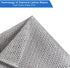 Wire Dishwashing Rag, 10 Pack Non Scratch Wire Dishcloth, Multipurpose Wire Washing Cloth for Wet and Dry, Scrubbing Wire Dishcloths for Kitchen...
