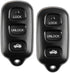 2X KeylessOption Key Fob for 1998 1999 2000 2001 2002 2003 2004 2005 2006 2007 2008 Toyota Camry Solara Sienna Matrix Pontiac Vibe Remote, 3-Butto...