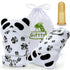 Giftty Panda Teether Mitt - Baby Teething Glove - BPA-Free Silicone - Black and White - 1 Pair + 1 Toothbrush...