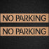 Qilery 2 Pcs Reserved Reusable Pavement Letter Stencil No Parking 4 x 26'' Parking Lot Stencil Recycled Cardboard Floor Stencil Pavement Marking S...