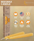 Hyoola 8" Beeswax Taper Candles - 8 Hour Burn Time - Yellow Beeswax Candles - 2 Pack...