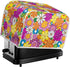 Daisy Print Food Toaster Cover Multicolor, Floral 2 Slice Wide Slot Toaster Cover Fingerprint Protector, Foldable Small Appliance Cover Anti-dust ...