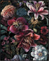 Posterizer 1 pcs-chic lush flowers with dark background-Floral & Botanical Art-Abstract & Modern Art-Decor for Home & Office- UNFRAMED Wall Art...