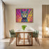 Posterizer 1 pcs- psychedelic funky hippie colorful cat 3-Fantasy & Fiction Art-Retro Art- Living Room Bedroom Decor- unframed wall art...